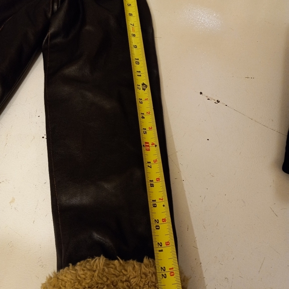 MM Essentials Marc Mattis Hoodie Jacket Brown Faux Leather Quilti edSize S/38 - Picture 8 of 10